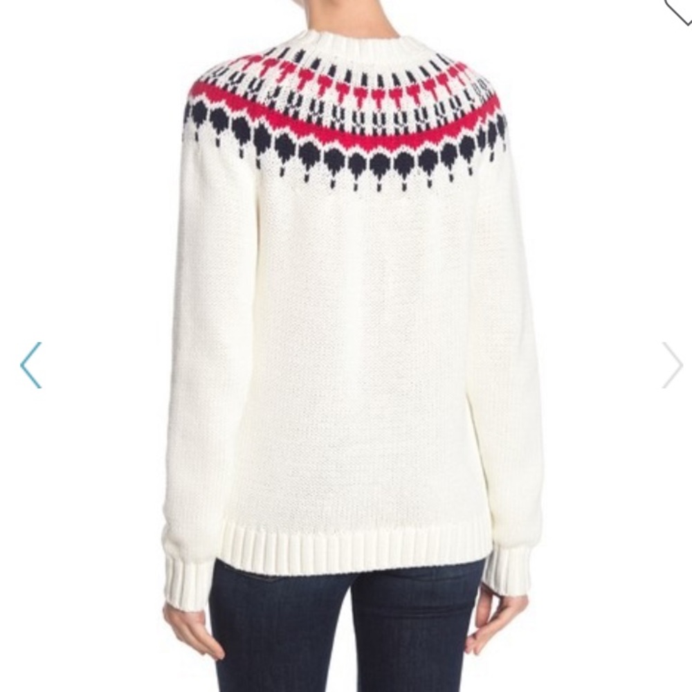 NWT J. Crew Fair Isle Pullover Sweater SMALL - Picture 2 of 5